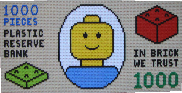 LEGO 1000 Piece Banknote