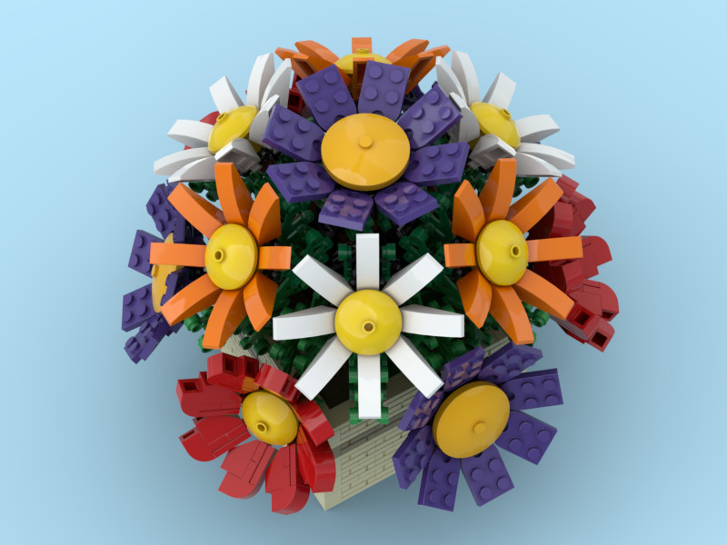 LEGO MOC Small Bouquet of Roses by Ben_Stephenson